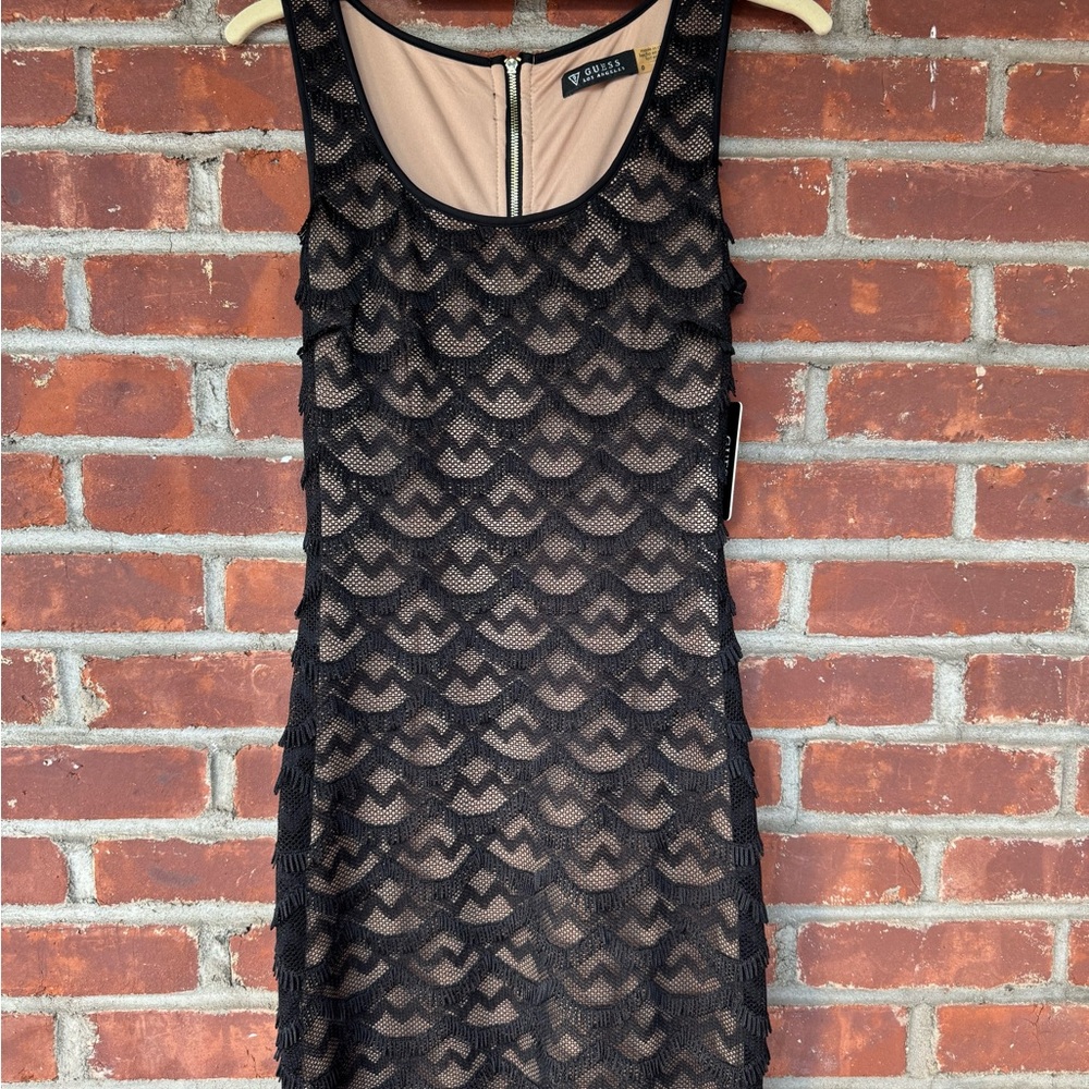 Guess Black Lace Mini Dress